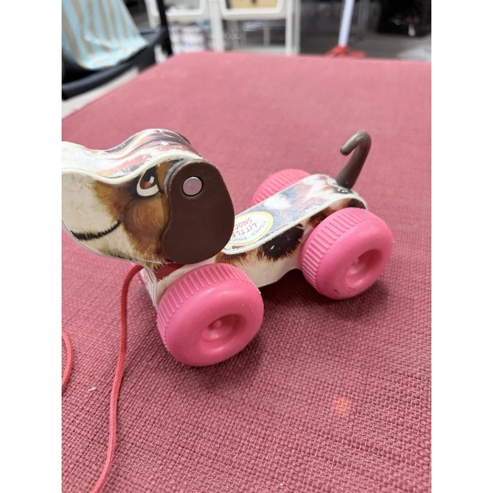 Vintage Fisher Price Little Snoopy Pull Along‎ Dog